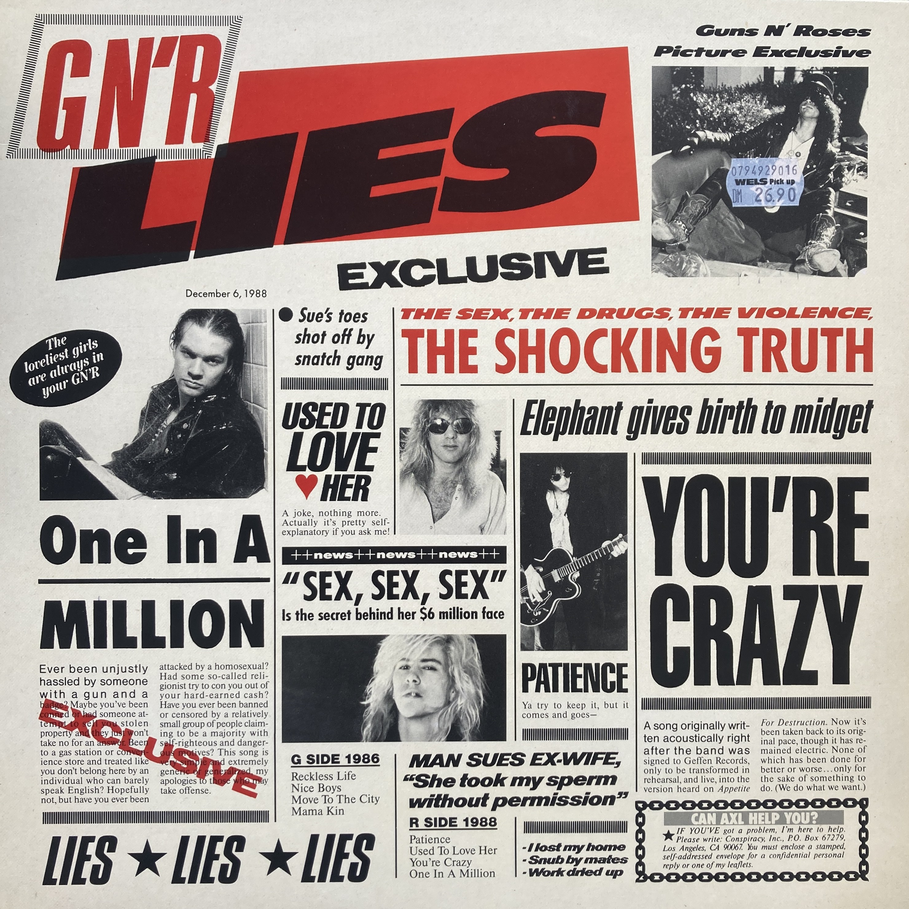 GUNS N' ROSES - G N'R LIES