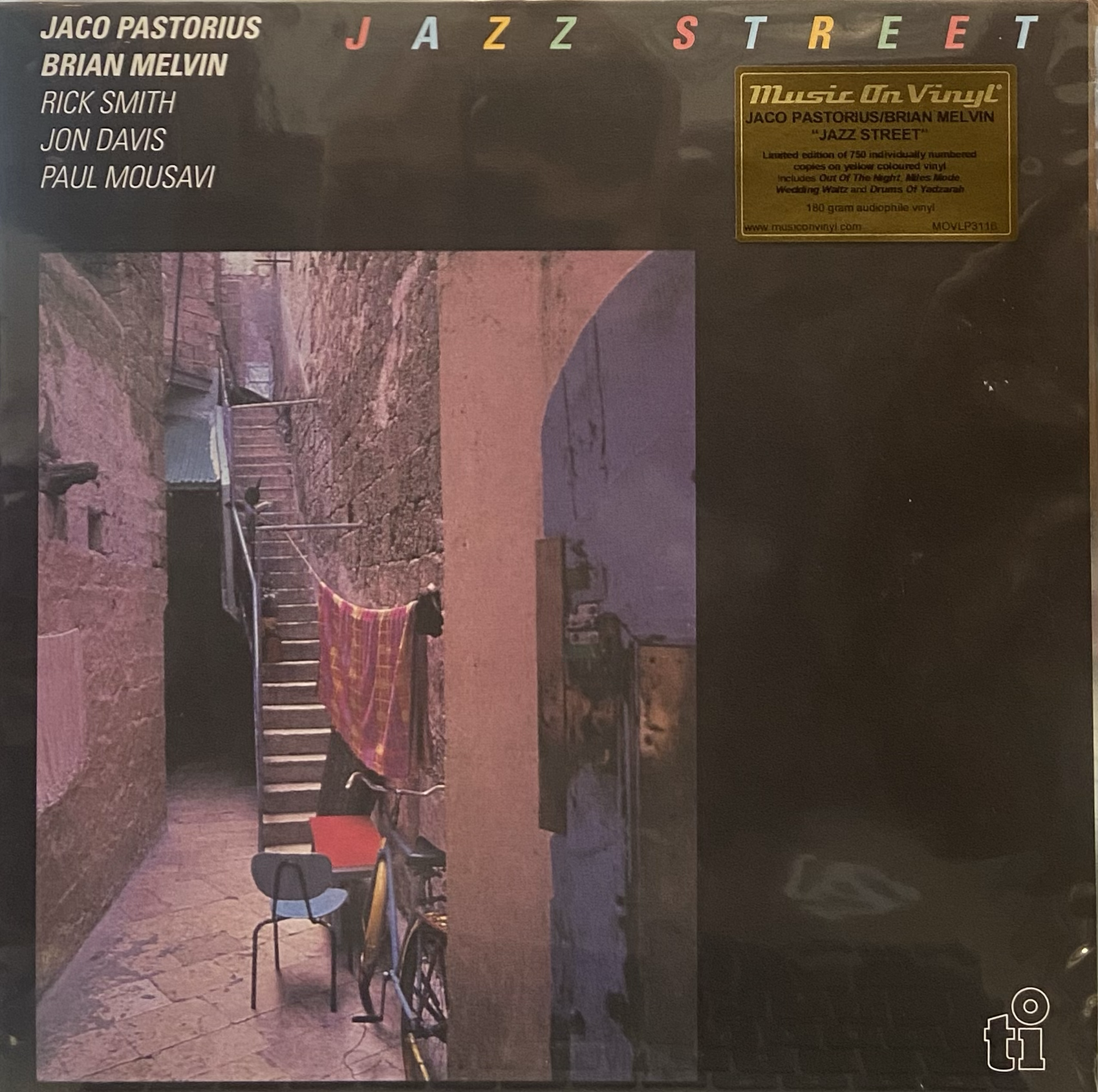 JACO PASTORIUS, BRIAN MELVIN - JAZZ STREET (LIMITED EDITION NUMBERED YELLOW COLOURED VINYL) 
