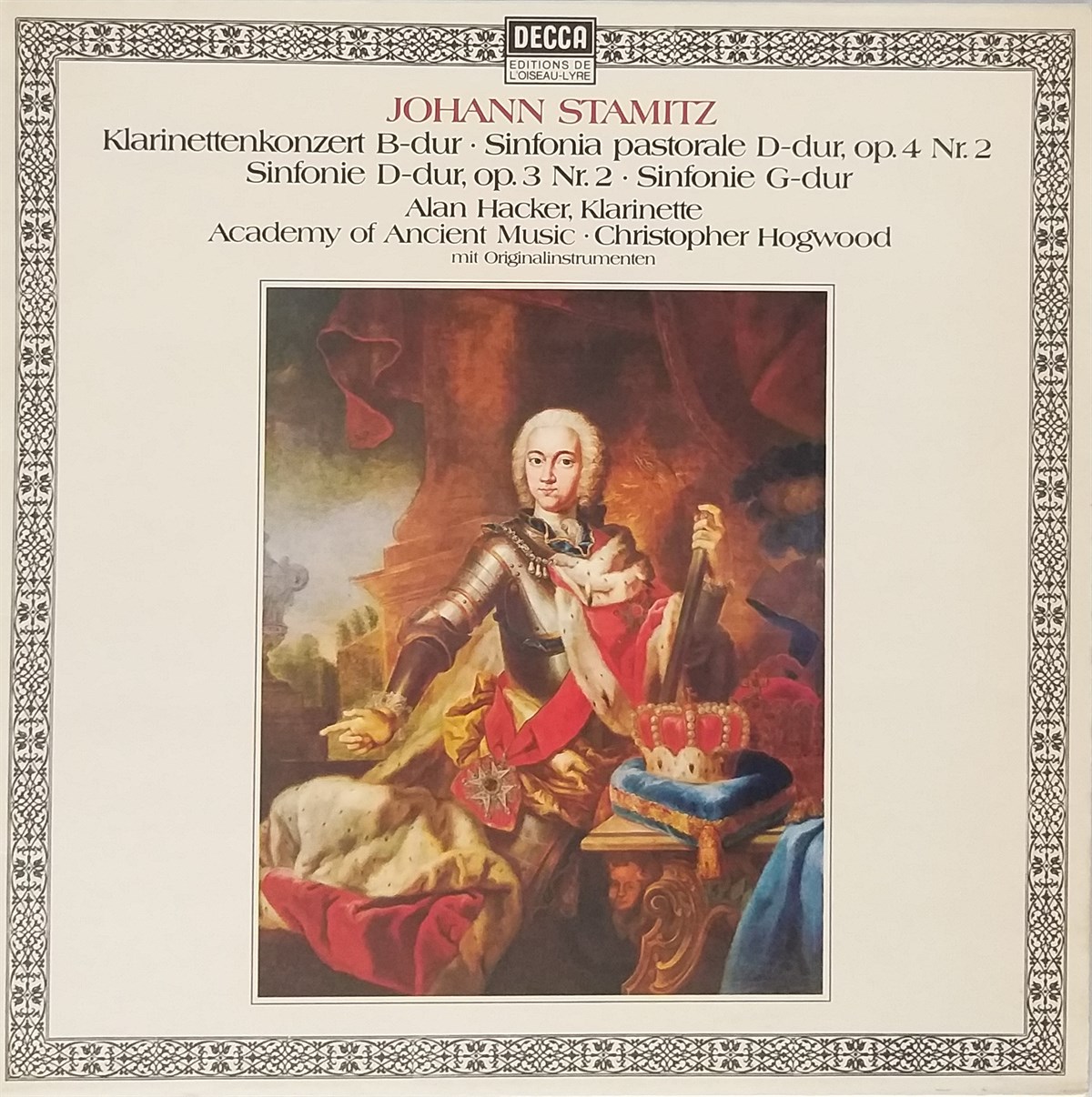 JOHANN STAMITZ, THE ACADEMY OF ANCIENT MUSIC CONCERTO, THREE SYMPHONIES