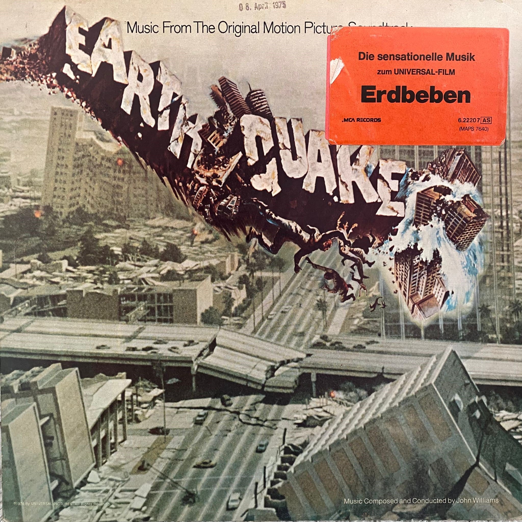 JOHN WILLIAMS - EARTHQUAKE (MUSIC FROM THE ORIGINAL MOTION PICTURE SOUNDTRACK)