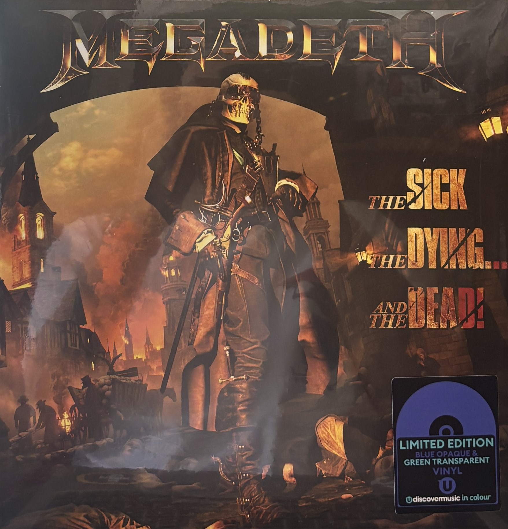 MEGADETH - THE SICK THE DYING.. AND THE DEAD ! (LIMITED EDITION BLUE OPAQUE & GREEN TRANSPARENT VINYL) 