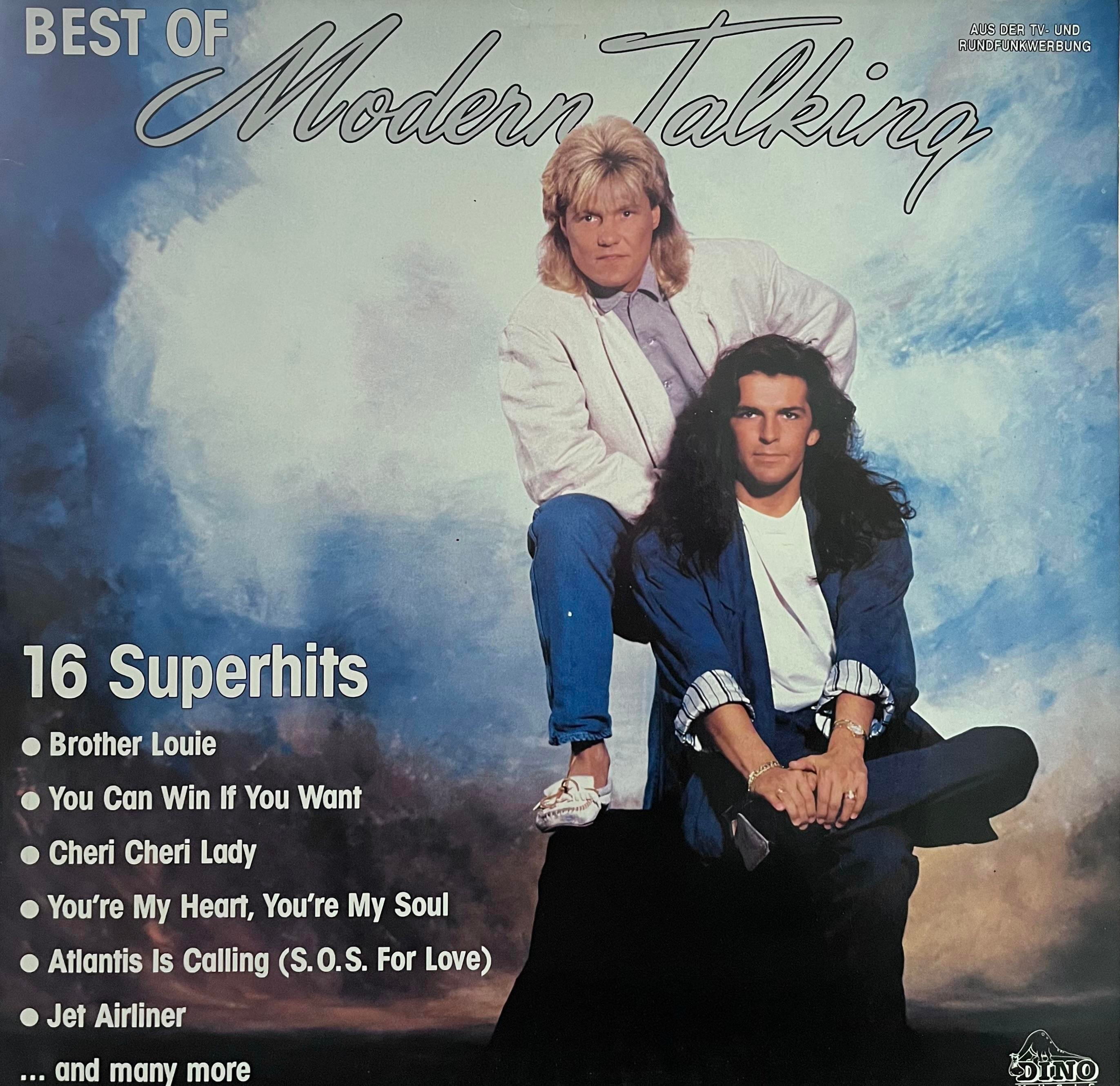 洋楽 LP Modern Talking - Best Of 16 Superhits MODERN TALKING – BEST OF (16 SUPERHITS. THE SUPERHITS OF MODERN