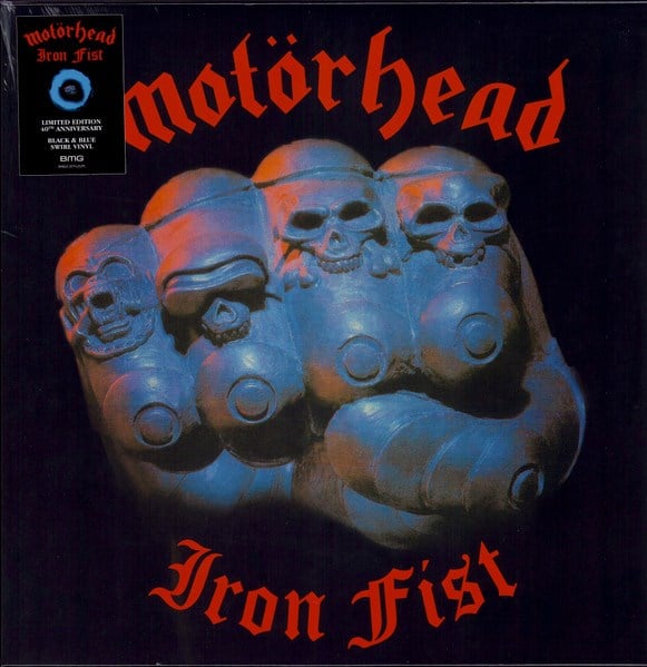 MOTÖRHEAD - IRON FIST (40th NNIVERSARY BLACK & BLUE SWRIL VINYL)