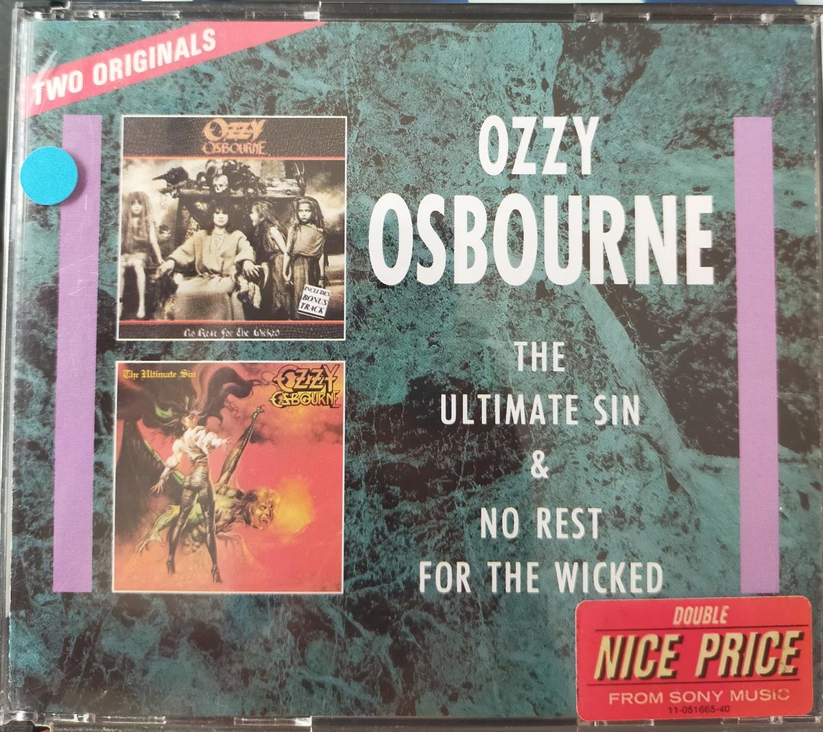 ozzy osbourne the ultimate sin songs list