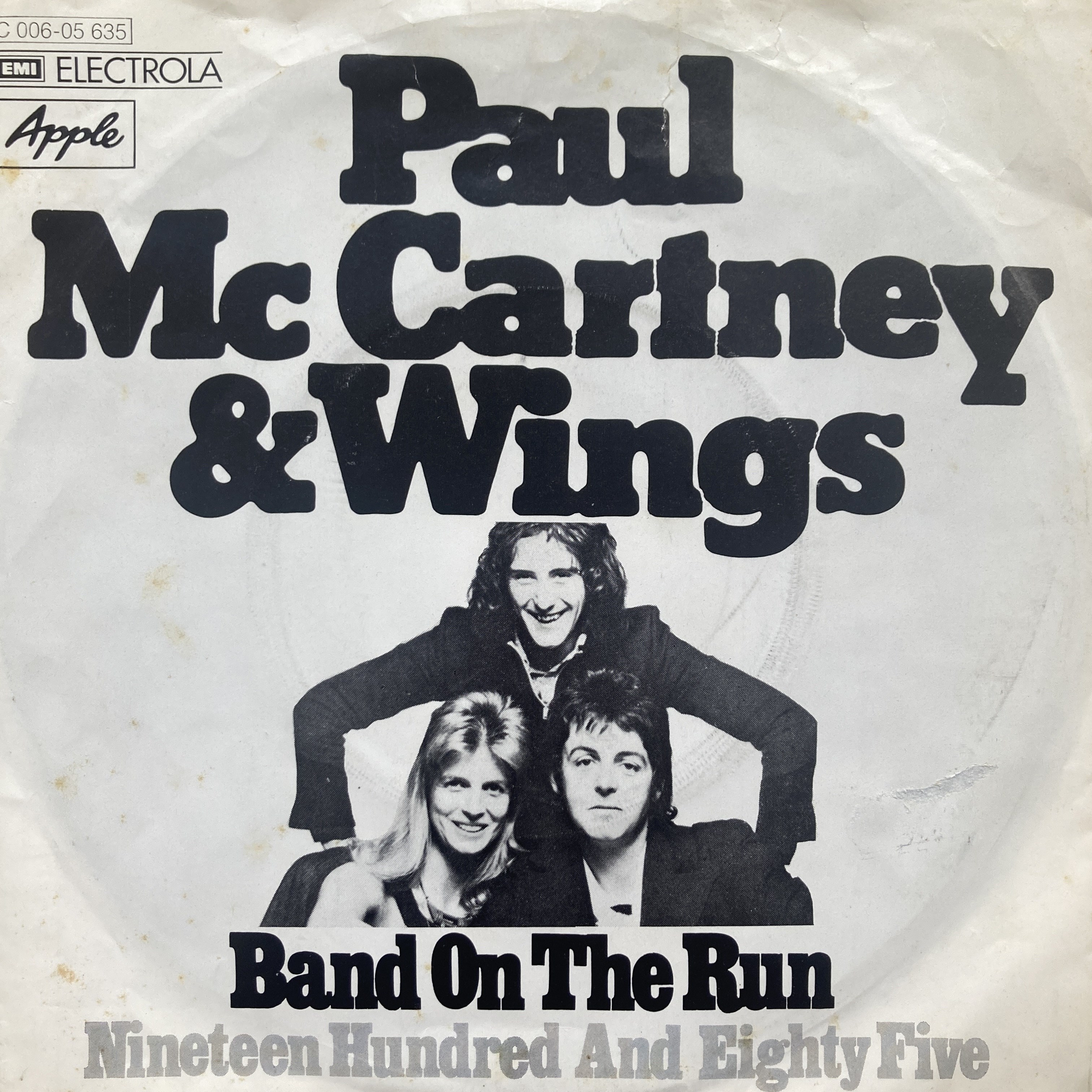 PAUL MCCARTNEY AND WINGS – BAND ON THE RUN