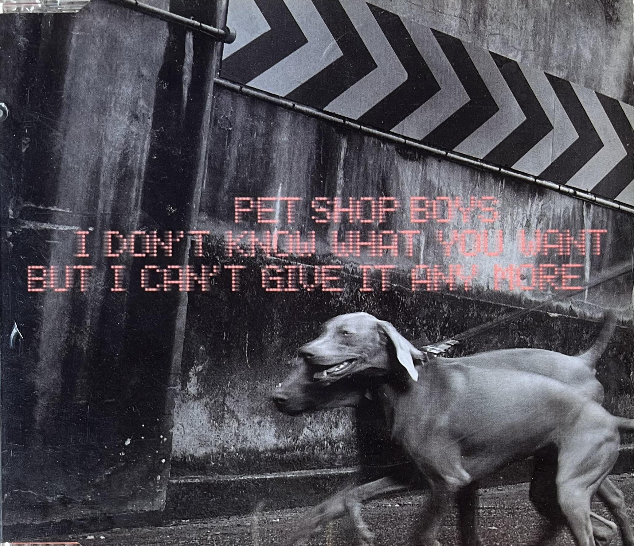 PET SHOP BOYS - I DON'T KNOW WHAT YOU WANT BUT I CAN'T GIVE IT ANYMORE 