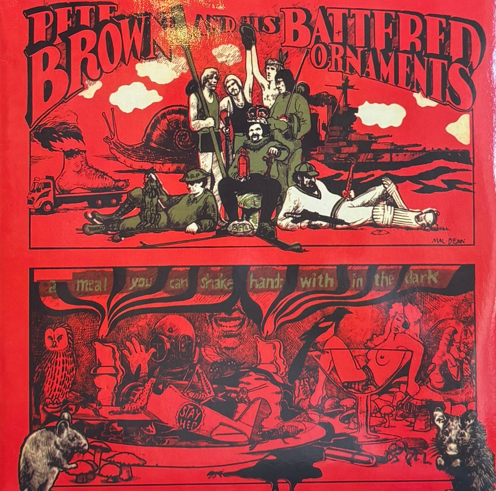 PETE BROWN AND HIS BATTERED ORNAMENTS  - A MEAL YOU CAN SHAKE HANDS WITH THE DARK 