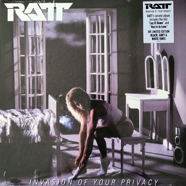 RATT - INVASION OF YOUR PRIVACY (LIMITED EDTION BLACK & WHITE & GREY VINYL) 