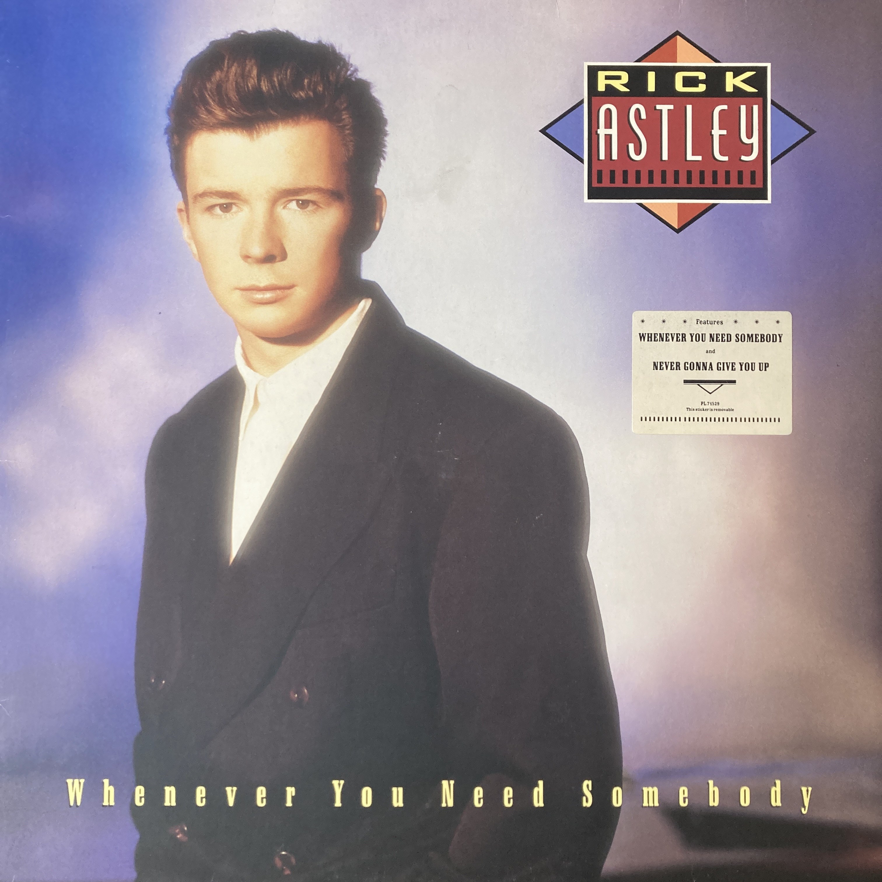 RICK ASTLEY - WHENEVER YOU NEED SOMEBODY 