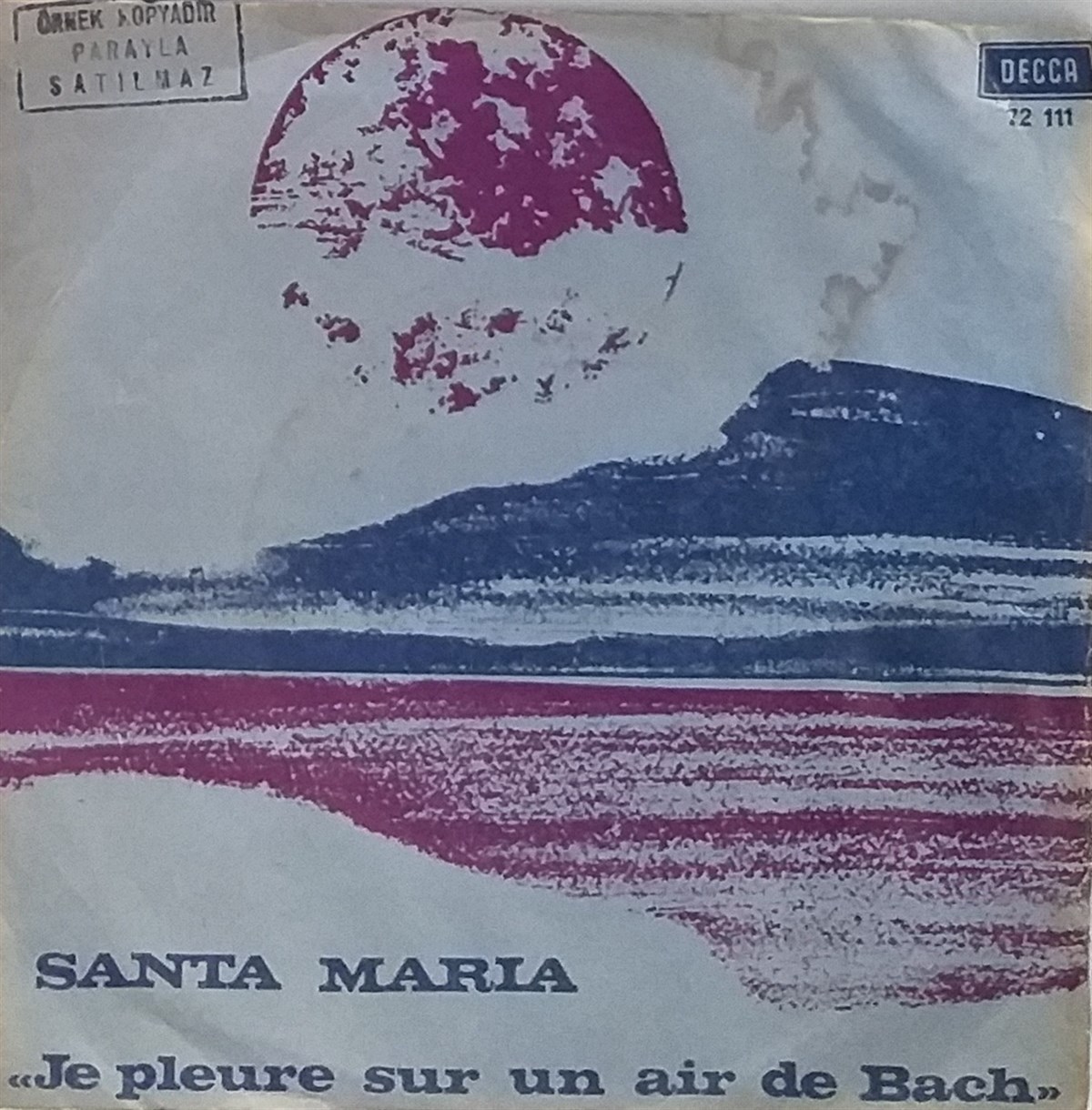 SANTA MARIA - JE PLEURE SUR UN AIR DE BACH