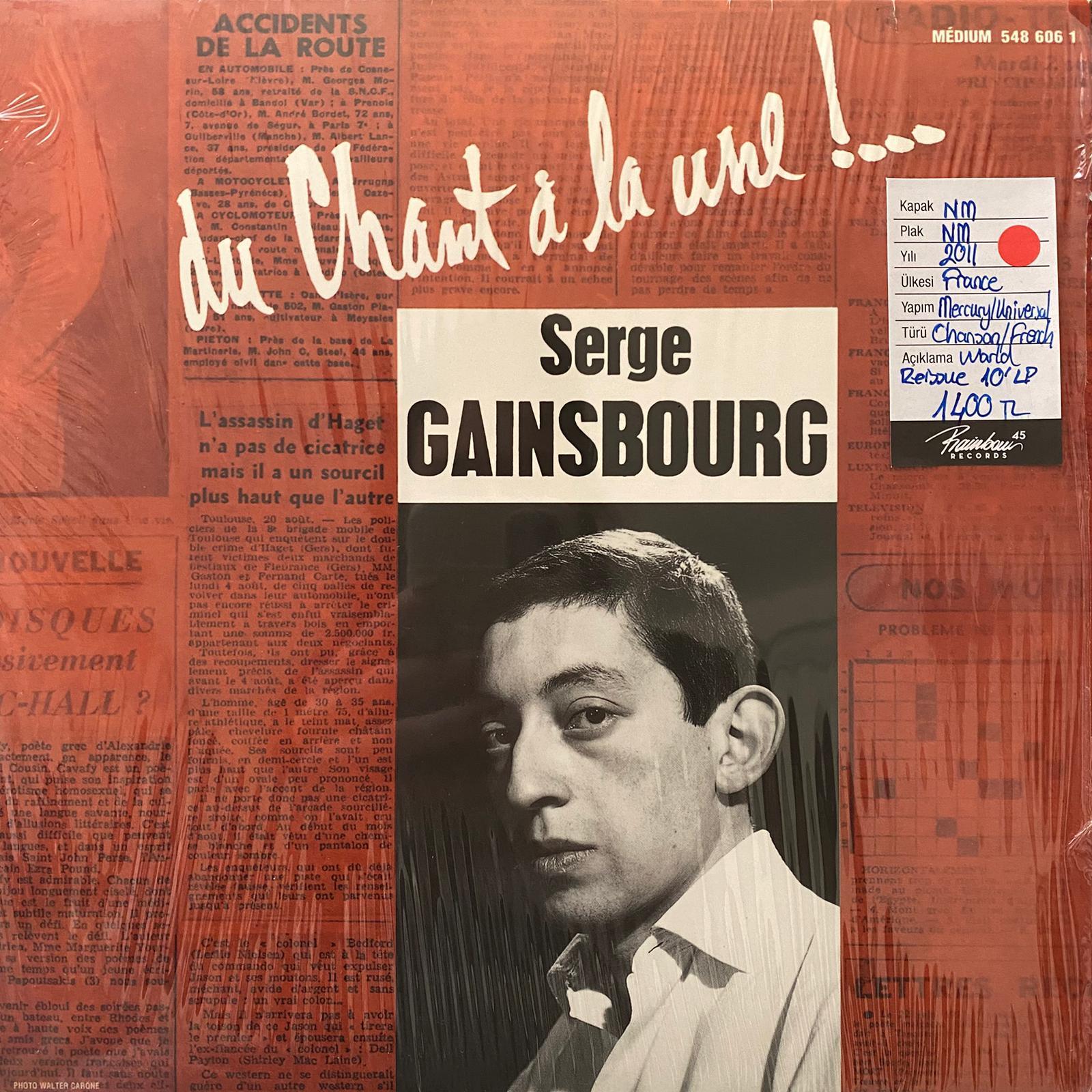 SERGE GAINSBOURG - DU CHANT A LA UNE