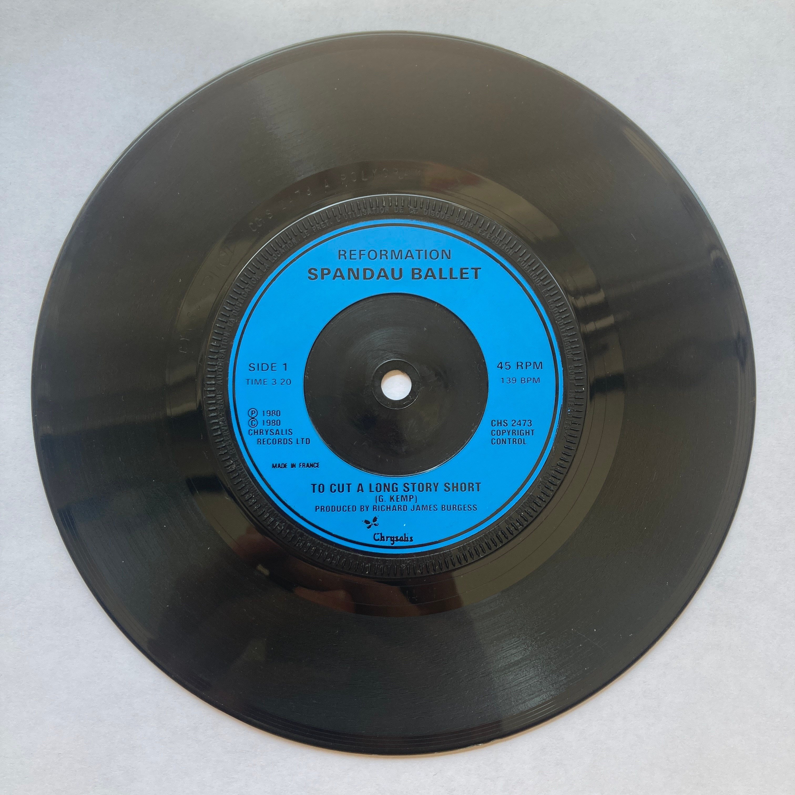 SPANDAU BALLET – TO CUT A LONG STORY SHORT