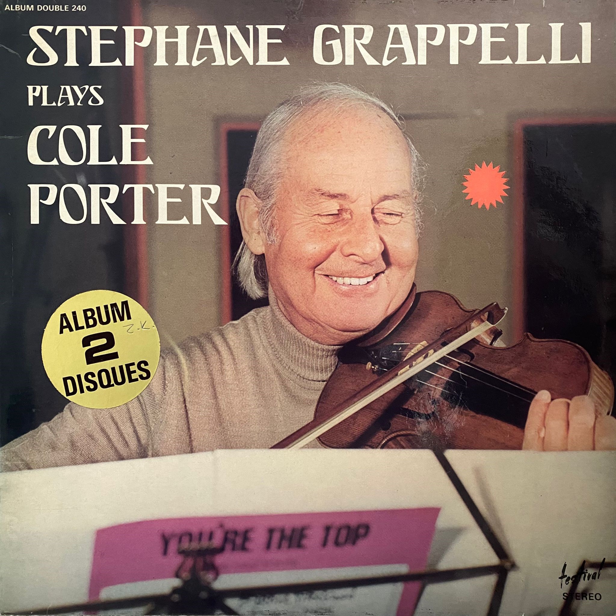 STEPHANE GRAPPELLI - STEPHANE GRAPPELLI PLAYS COLE PORTER
