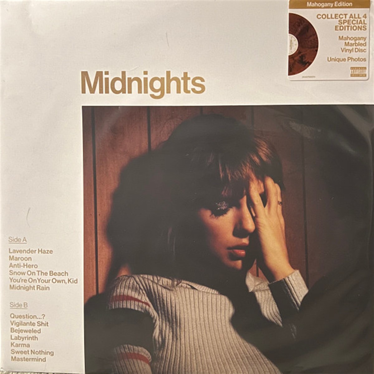 TAYLOR SWIFT - MIDNIGHTS (MAHOGANY MARBLED VINYL)