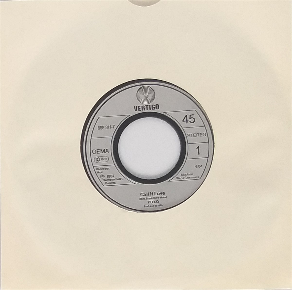 YELLO - CALL IT LOVE