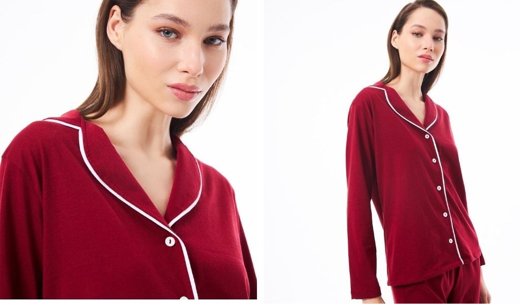 pamuklu kadın pijama takımı
