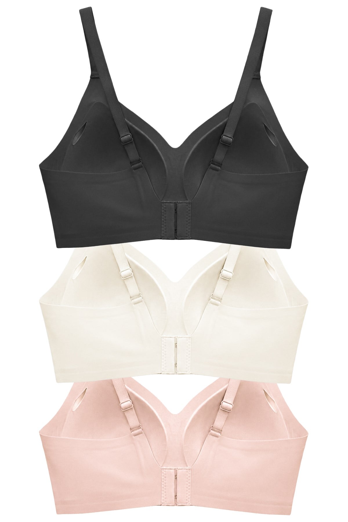 Seamless Bra - Aurea | Lazer Kesim Dikişsiz Kontur Detaylı Balensiz Kadın Sütyen 3lü Paket-2