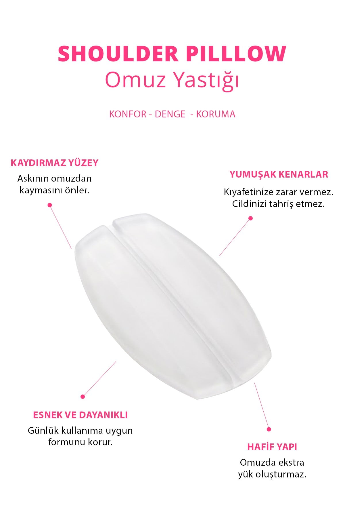 Ten Silikon Sütyen Omuz Askı Pedi