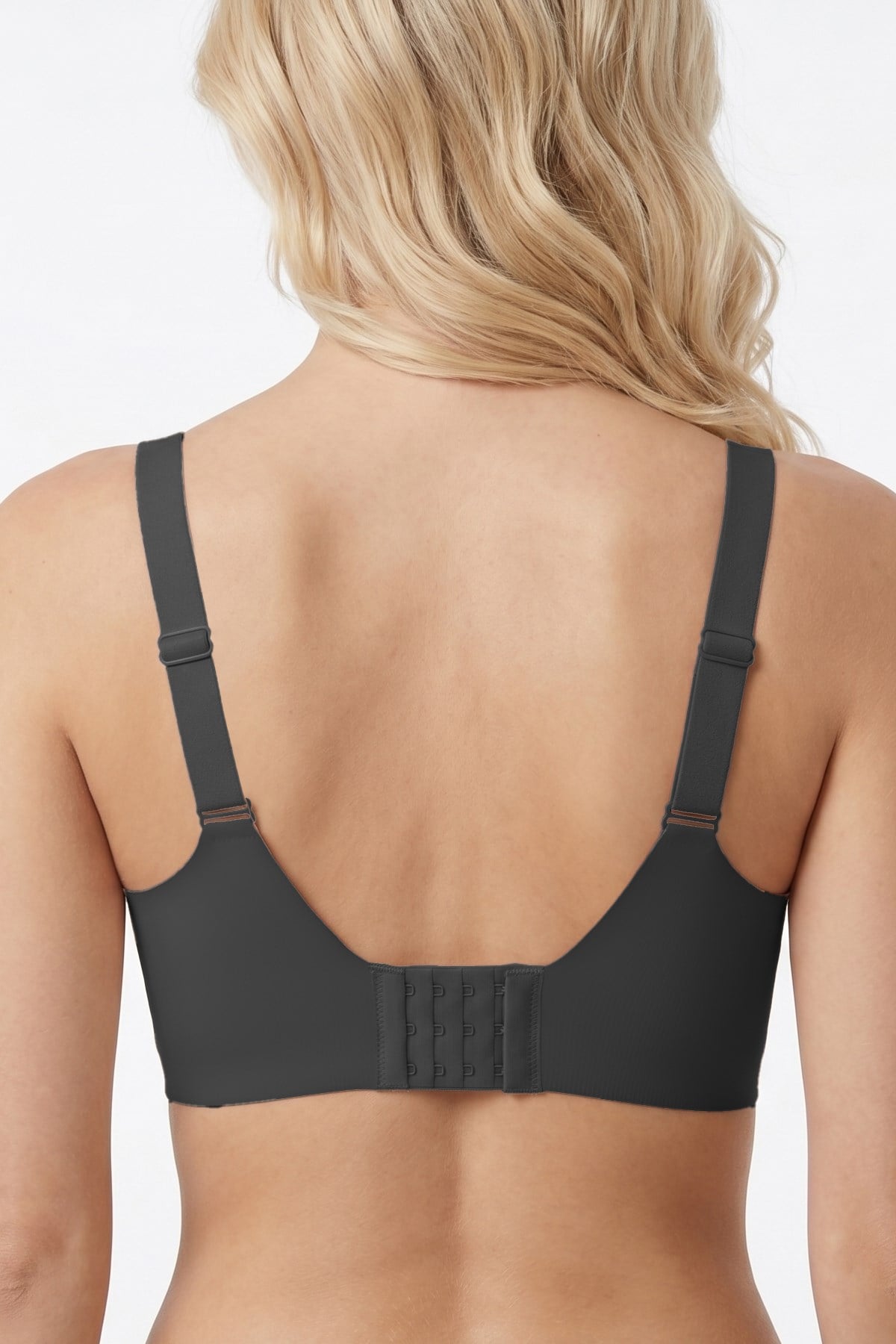 Seamless Bra - Ease | Siyah Lazer Kesim Balensiz Dekolteli Dikişsiz Kadın Sütyen