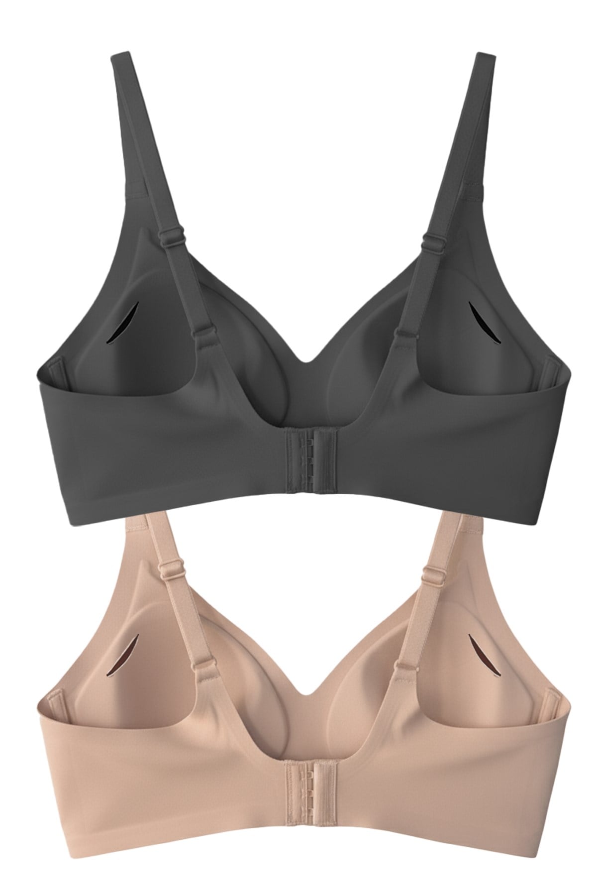 Seamless Bra - Soft | Lazer Kesim Balensiz Ayarlanabilir Askılı Dikişsiz Kadın Sütyen 2li Paket