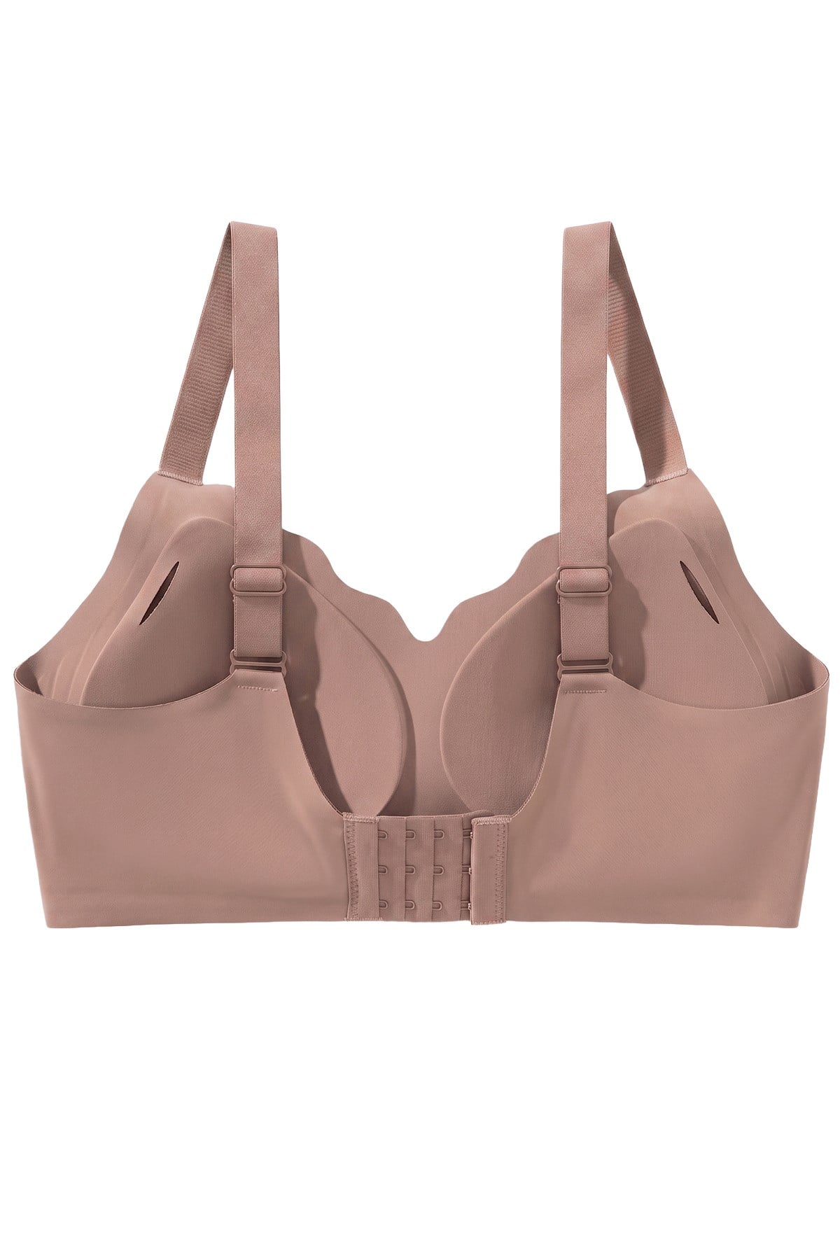 Seamless Bra - Smooth | Kahverengi Lazer Kesim Balensiz Ayarlanabilir Askılı Dikişsiz Kadın Sütyen