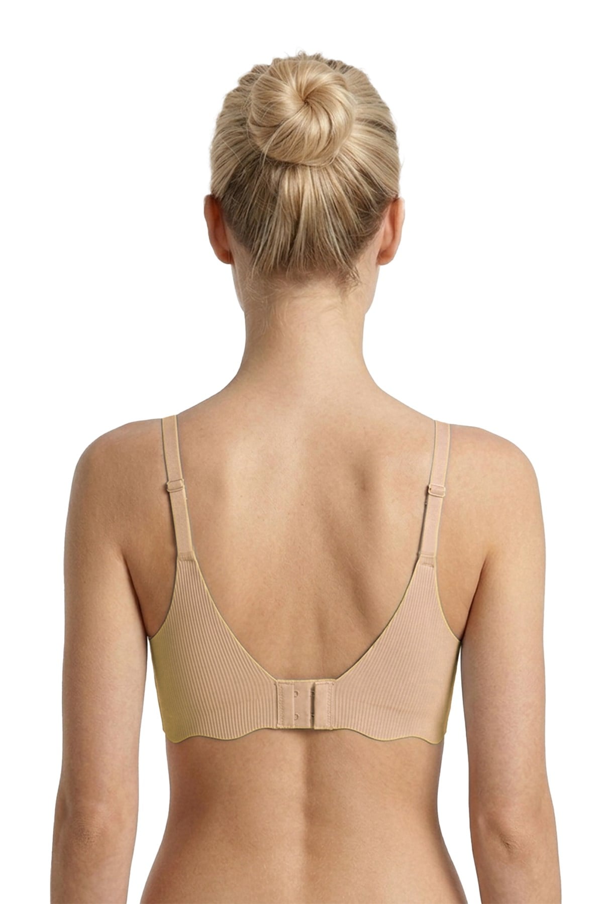 Seamless Bra - Elara | Ten Lazer Kesim Balensiz İnce Fitil Dokulu Dikişsiz Kadın Sütyen