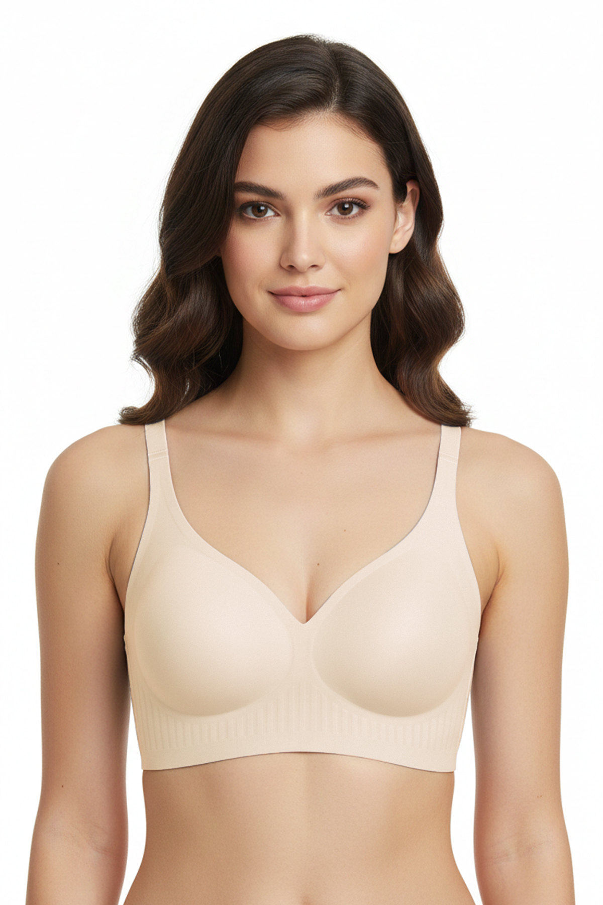 Seamless Bra - Slight | Ten Lazer Kesim Dikişsiz Dilim Detaylı Balensiz Kadın Sütyen