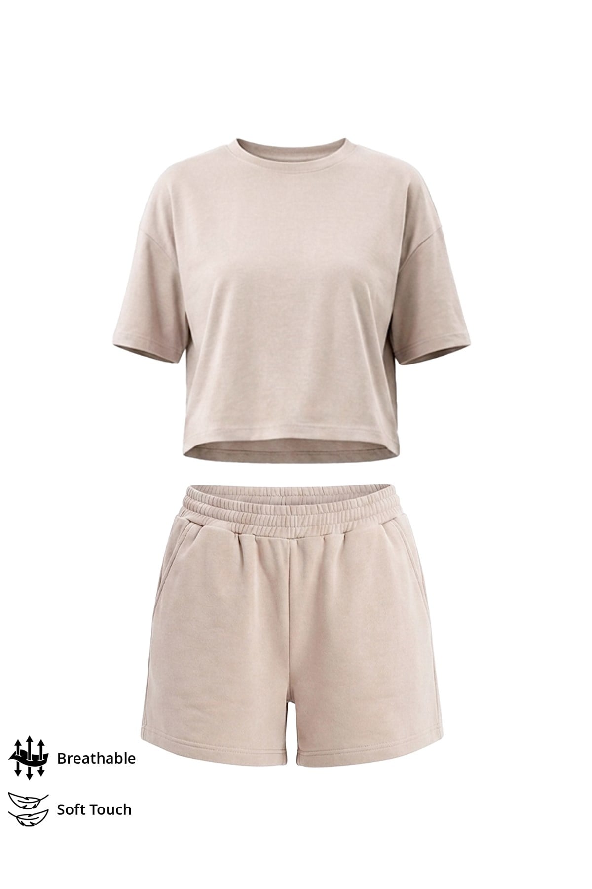 Premium - Sway Collection | Vizon Modal Şortlu Kadın Eşofman Takımı