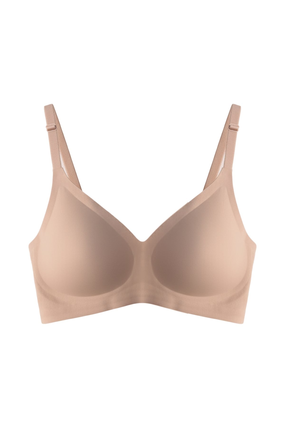 Seamless Bra - Pure | Kahverengi Lazer Kesim Dikişsiz Ayarlanabilir Askılı Balensiz Kadın Sütyen