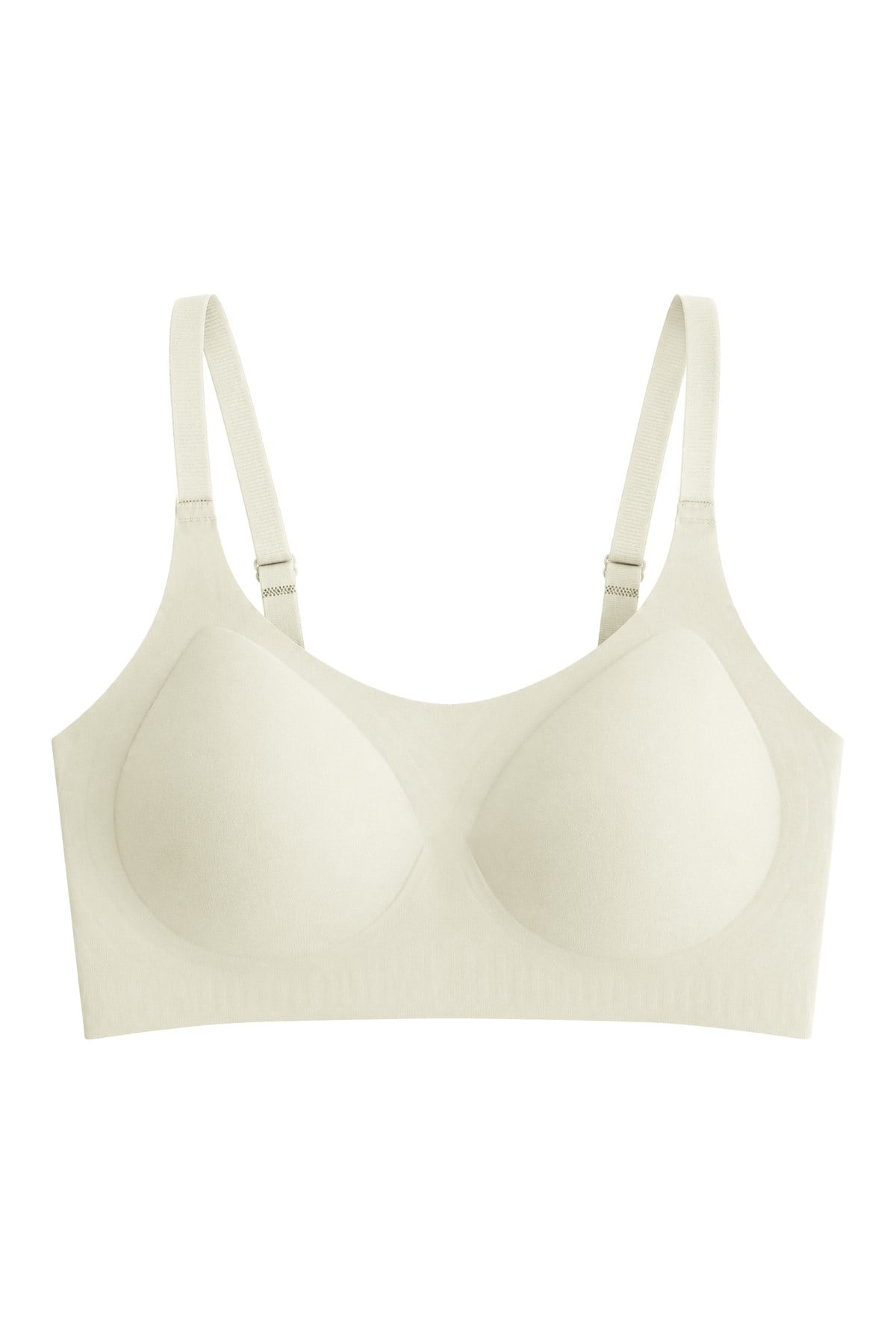 Seamless Bra - Solena | Krem Lazer Kesim Dikişsiz Balensiz Toparlayıcı Kadın Sütyen