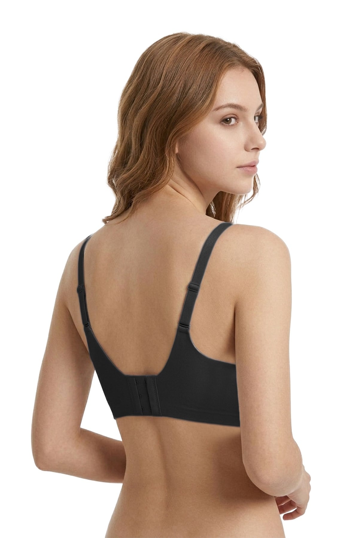 Seamless Bra - Alure | Siyah Lazer Kesim Balensiz Perfore Detaylı Dikişsiz Kadın Sütyen