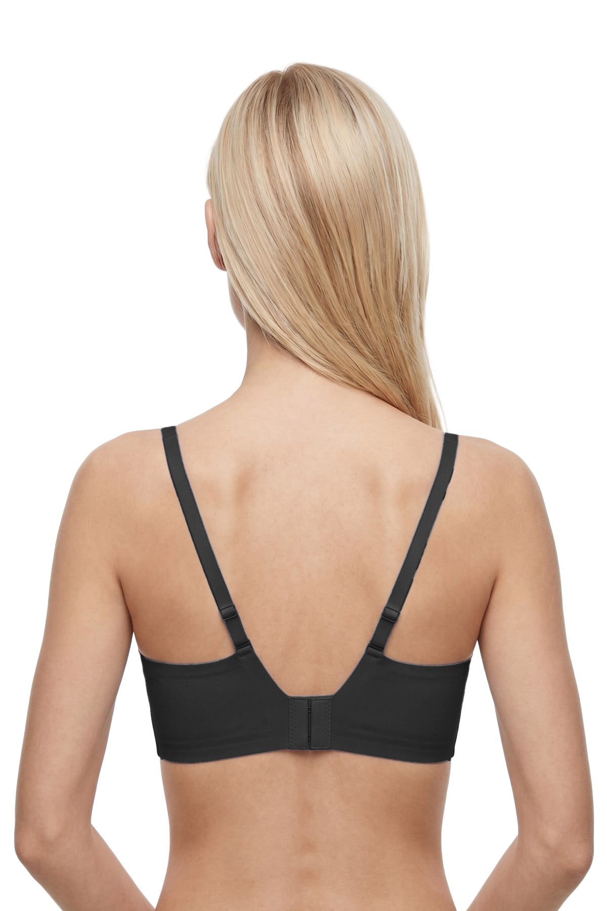 Seamless Bra - Aurea | Siyah Lazer Kesim Dikişsiz Kontur Detaylı Balensiz Kadın Sütyen