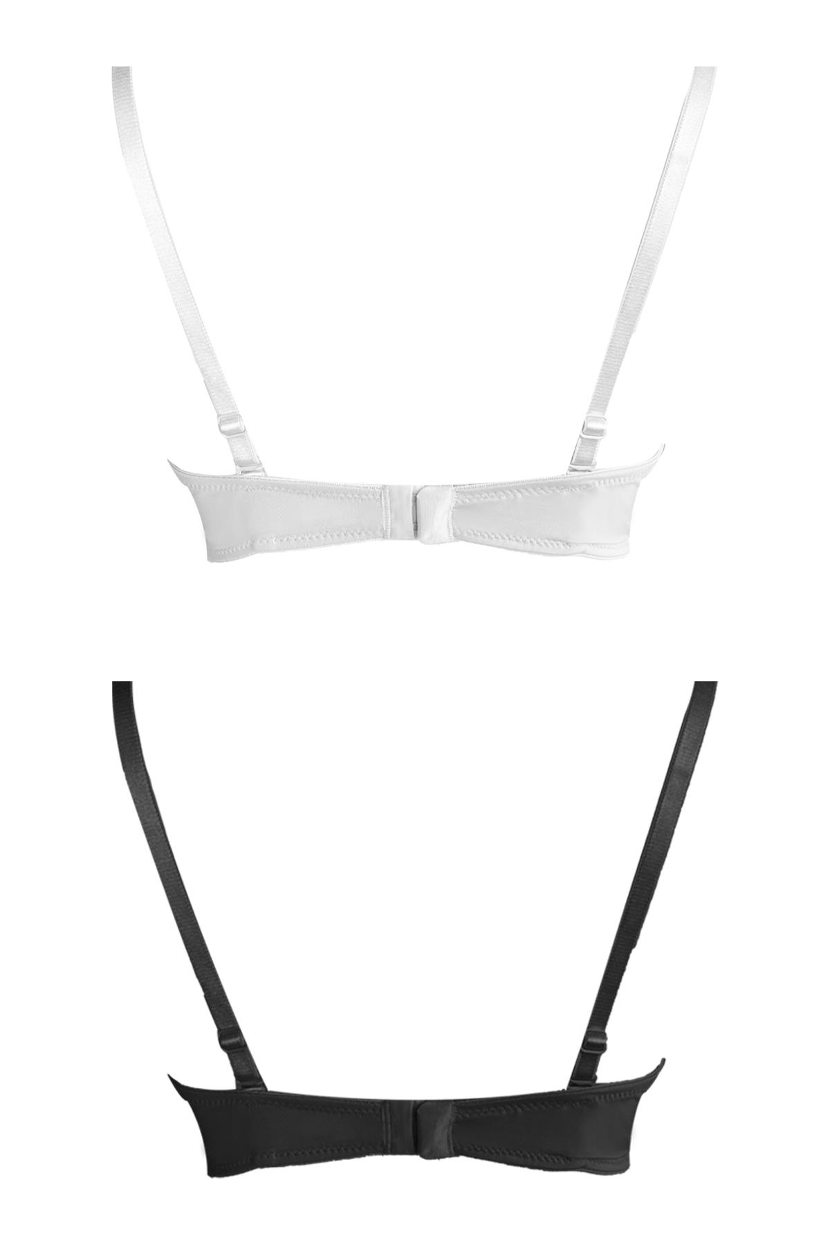 Balenli Toparlayıcı Dolgusuz Straplez Sütyen 2li Paket