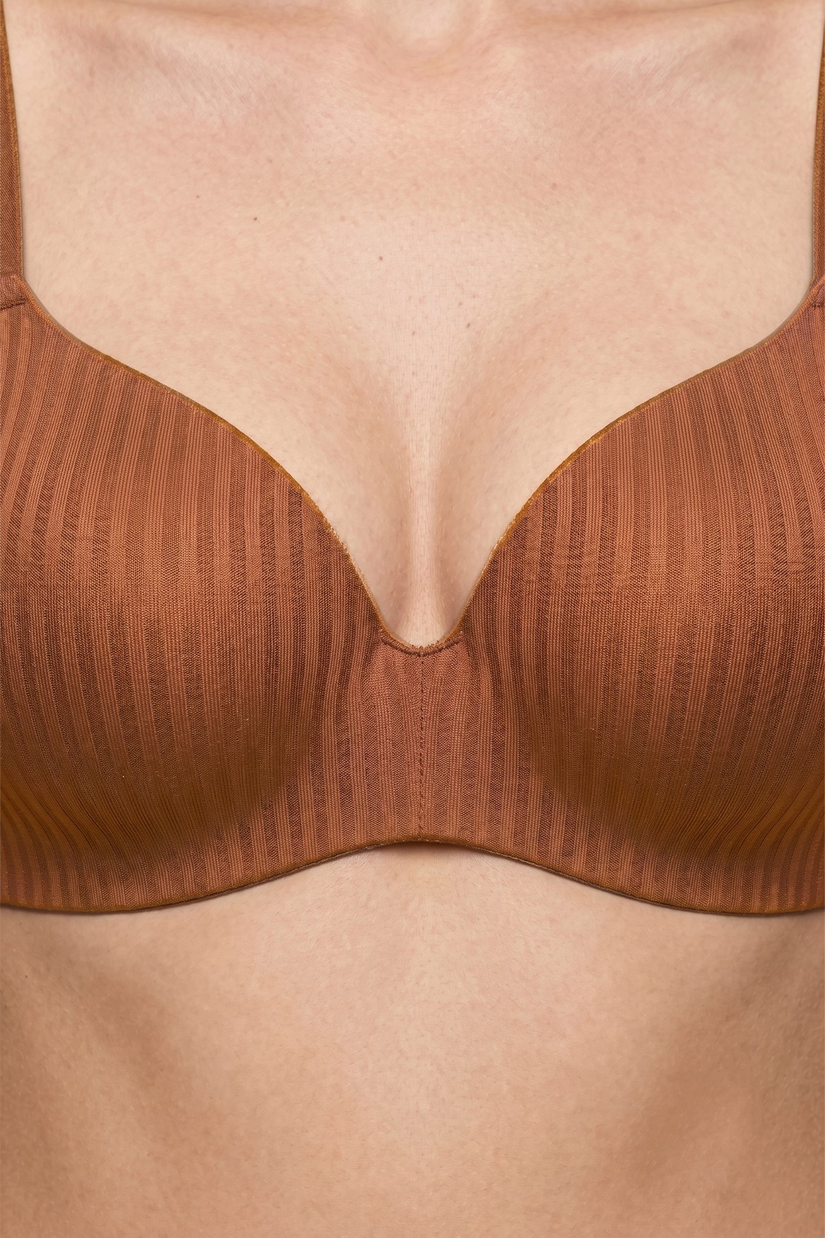 Seamless Bra - Rivelle | Mikro Çizgi Desenli Balensiz Günlük Kadın Sütyen 3lü Paket