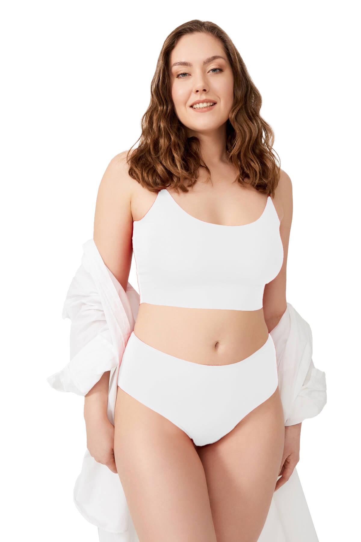 Basic Yüksek Bel Büyük Beden Kadın Lazer Külot 5li Paket