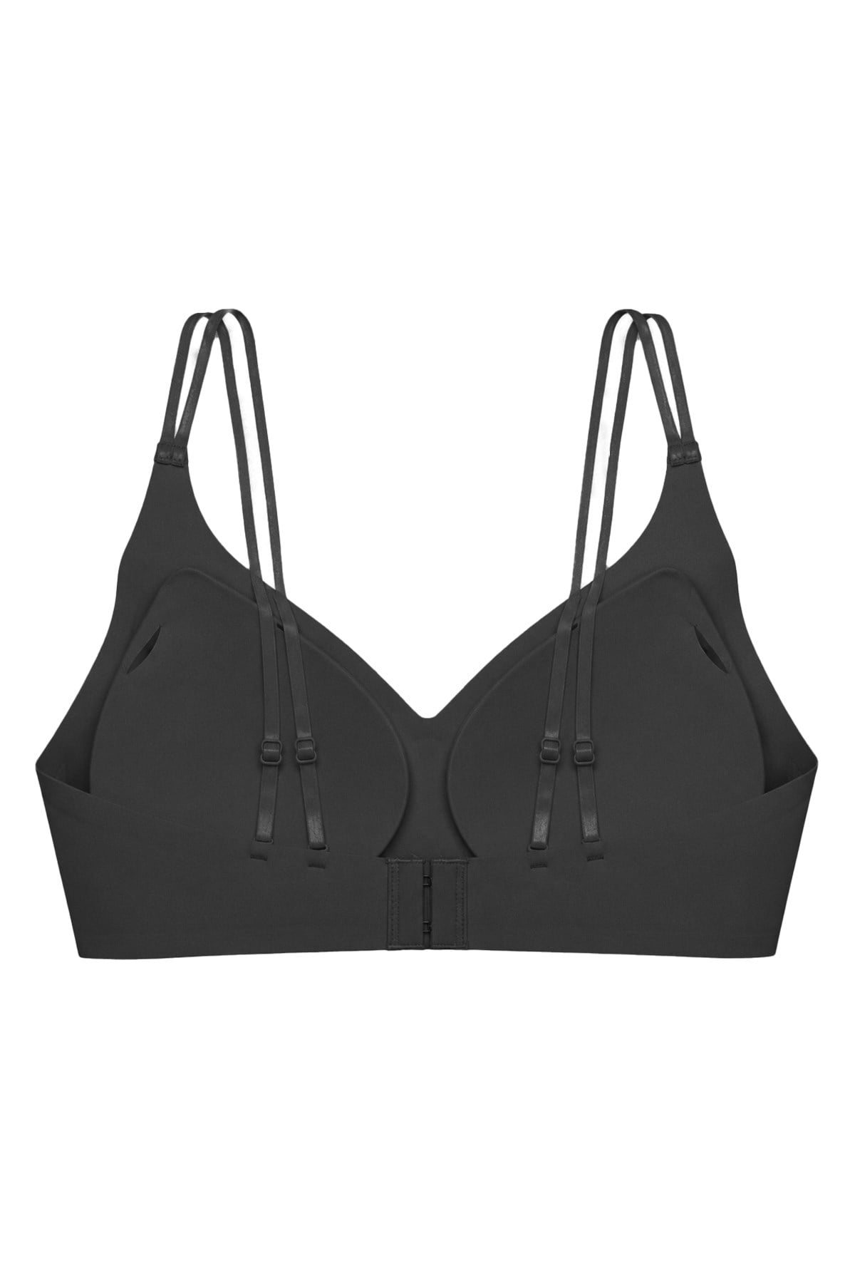Seamless Bra - Viora | Siyah Lazer Kesim Balensiz Kontur Kabartma Detaylı Dikişsiz Kadın Sütyen