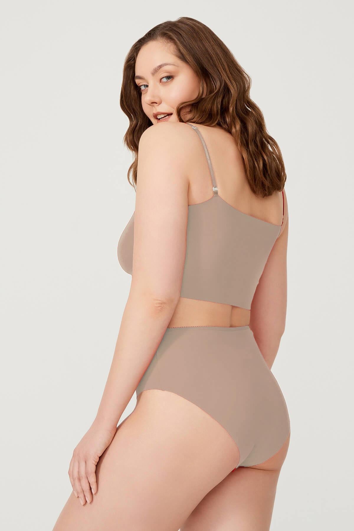 Basic Yüksek Bel Büyük Beden Kadın Lazer Külot 5li Paket