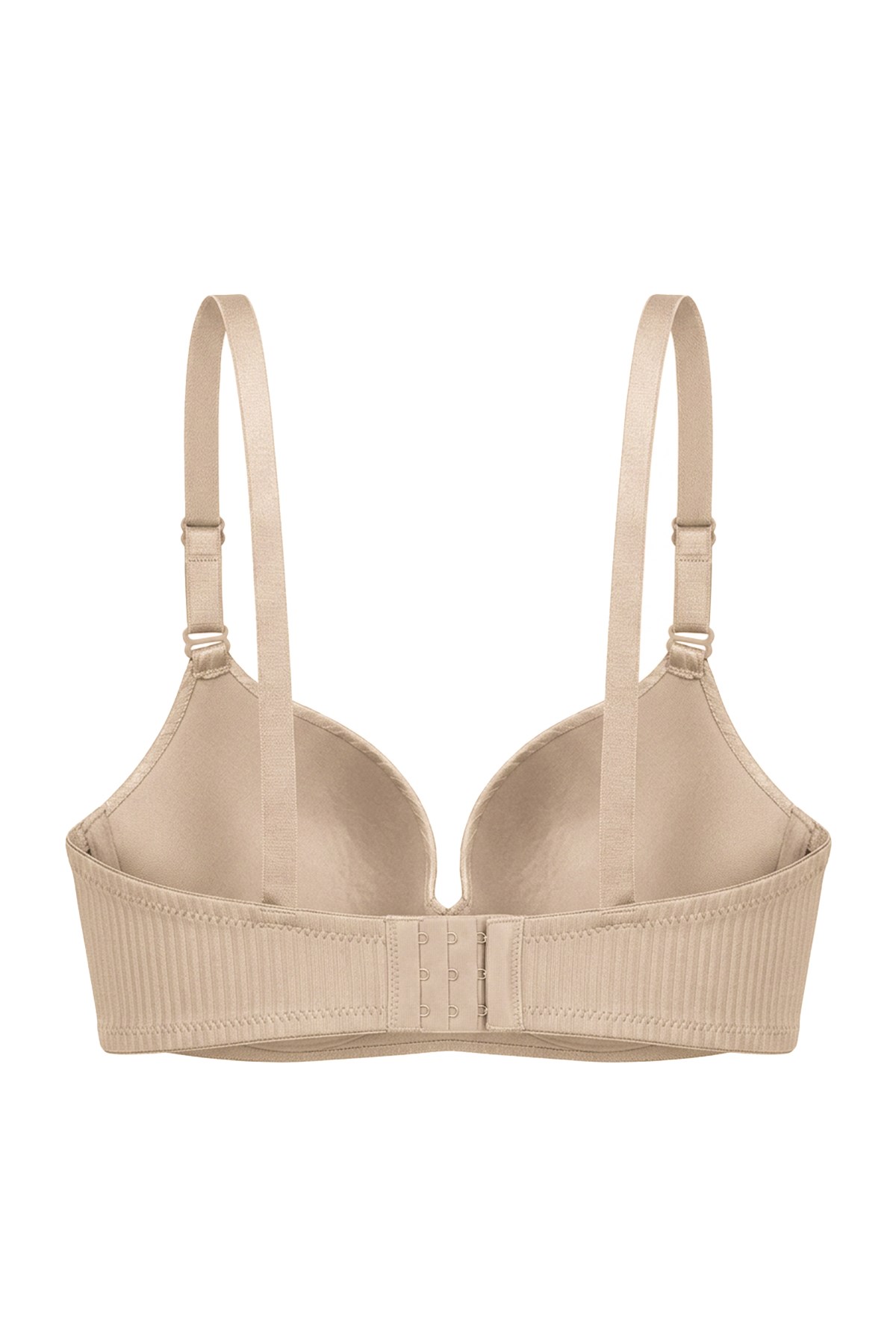 Seamless Bra - Rivelle | Ten Mikro Çizgi Desenli Balensiz Günlük Kadın Sütyen