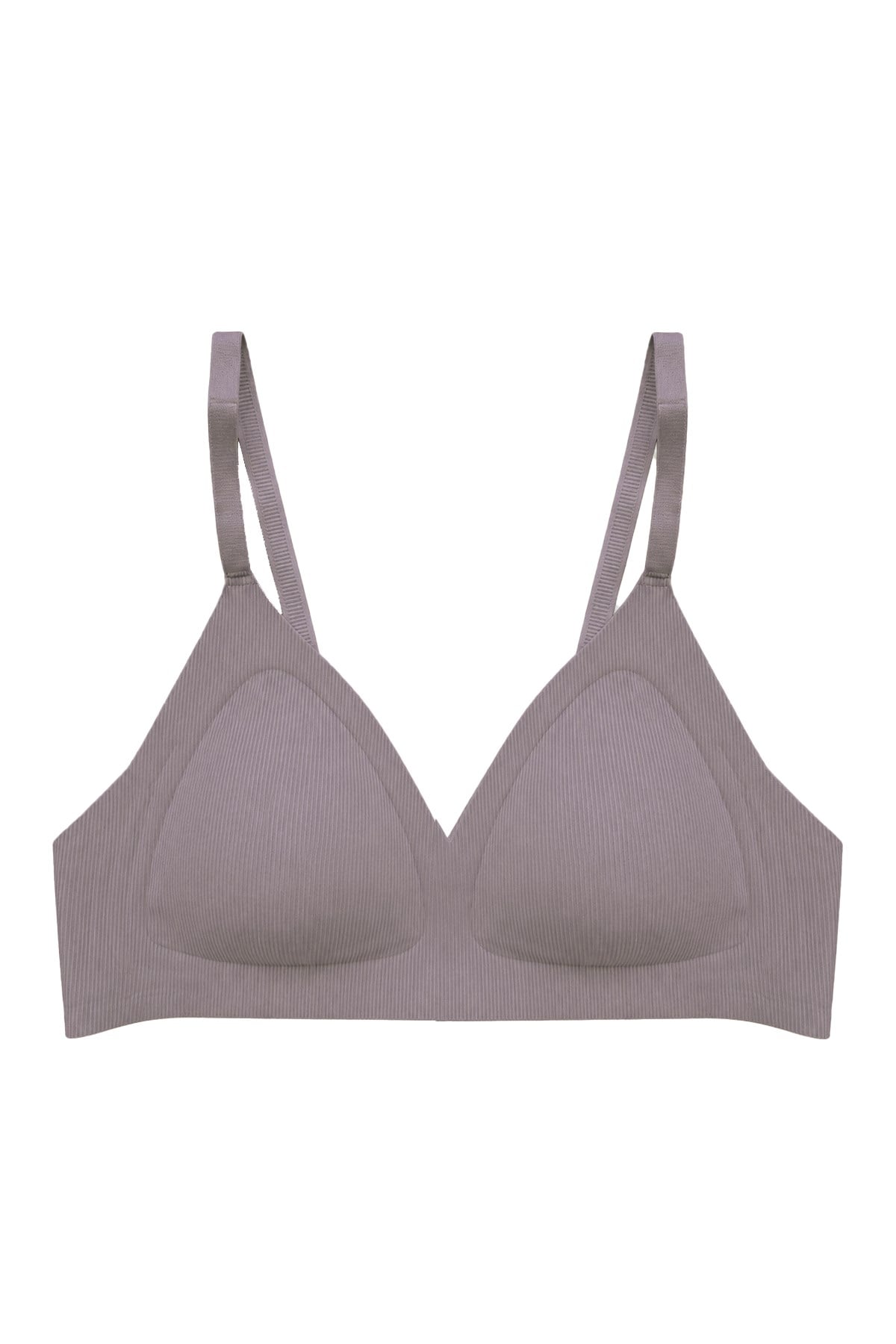 Seamless Bra - Velour | Kahverengi Lazer Kesim Balensiz Üçgen Form Dikişsiz Kadın Sütyen