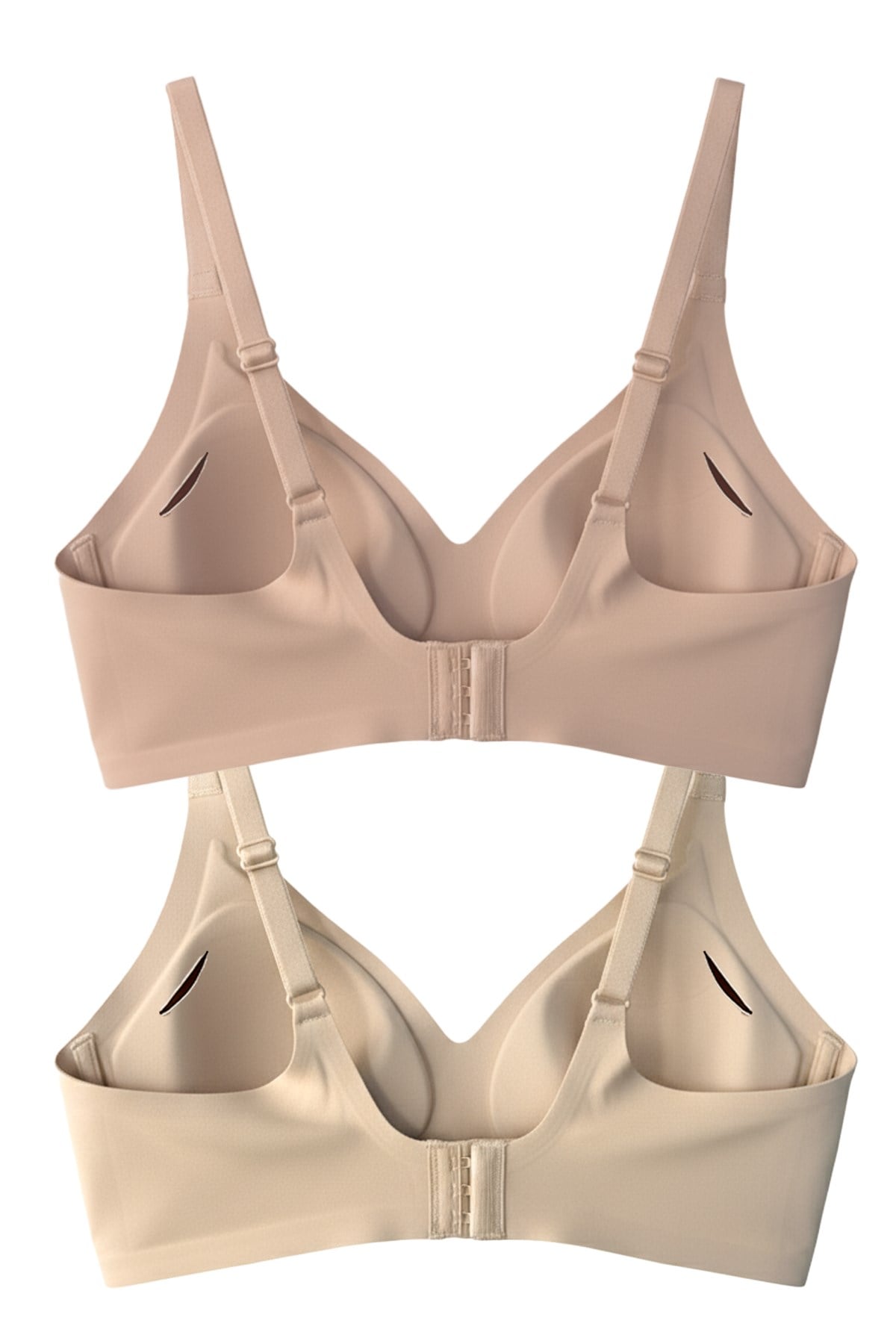 Seamless Bra - Soft | Lazer Kesim Balensiz Ayarlanabilir Askılı Dikişsiz Kadın Sütyen 2li Paket-3