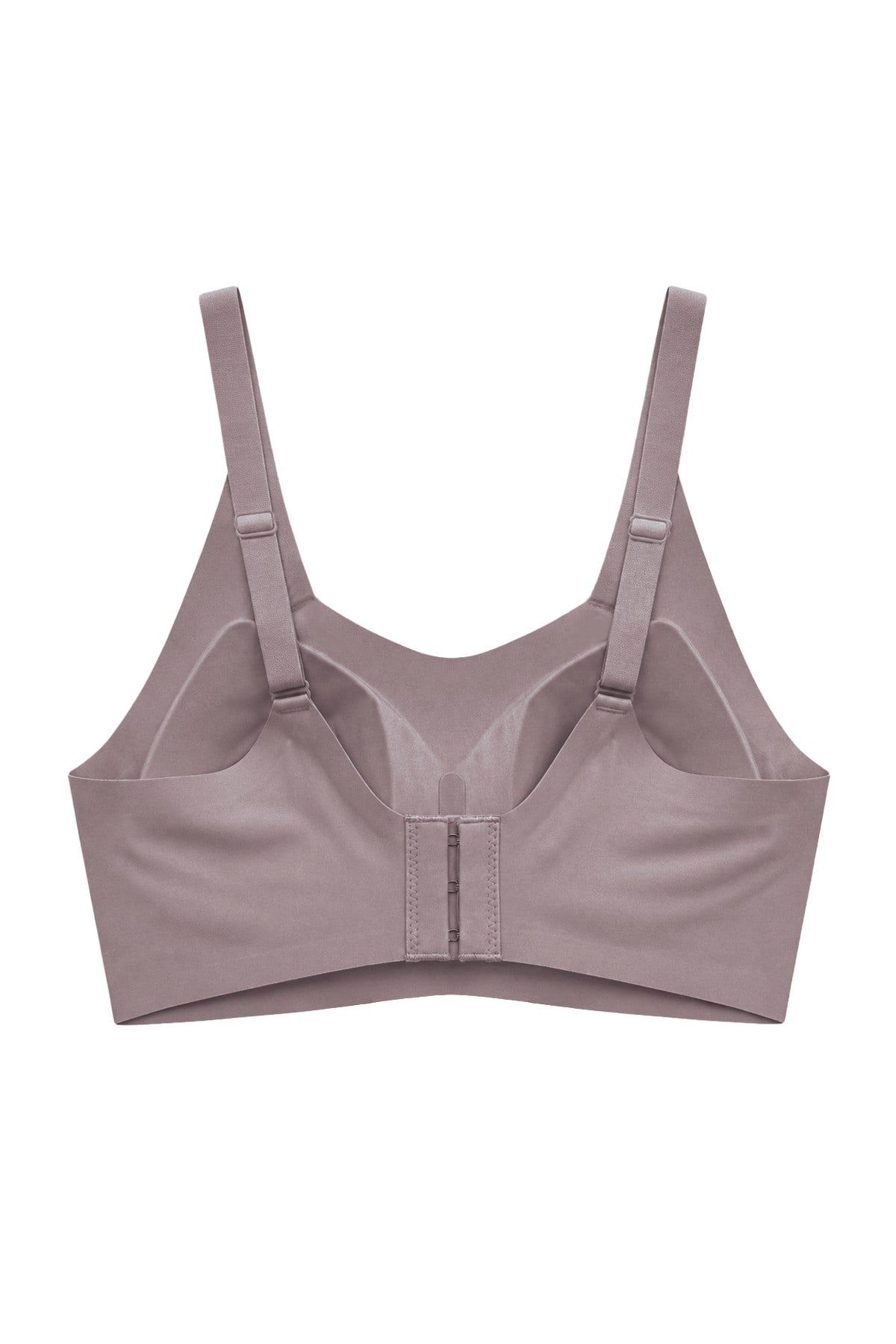 Seamless Bra - Elaris | Kahverengi Lazer Kesim Balensiz Dekolteli Şerit Detay Dikişsiz Kadın Sütyen