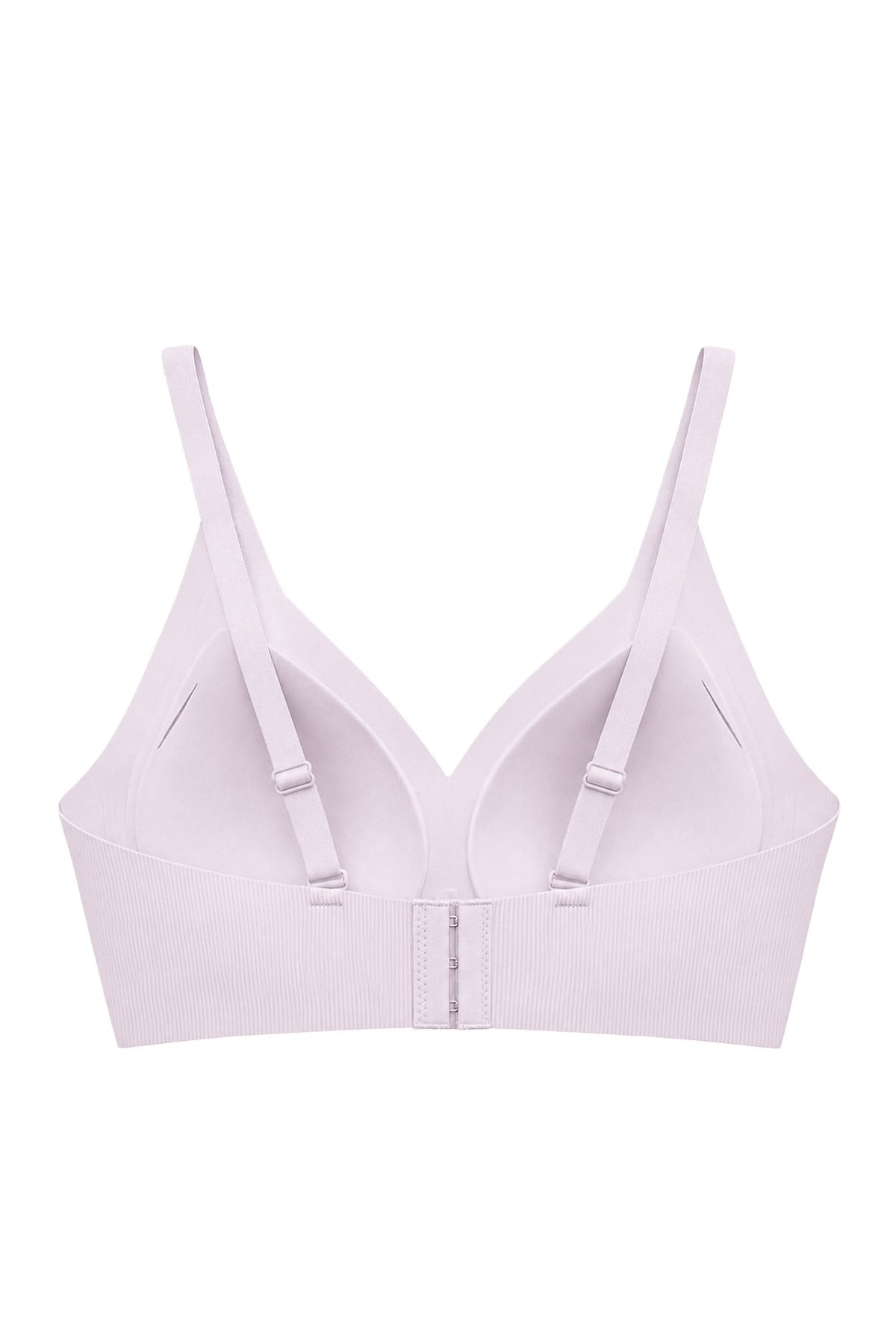 Seamless Bra - Velora | Lila Lazer Kesim Balensiz Rib Dokulu Dikişsiz Kadın Sütyen