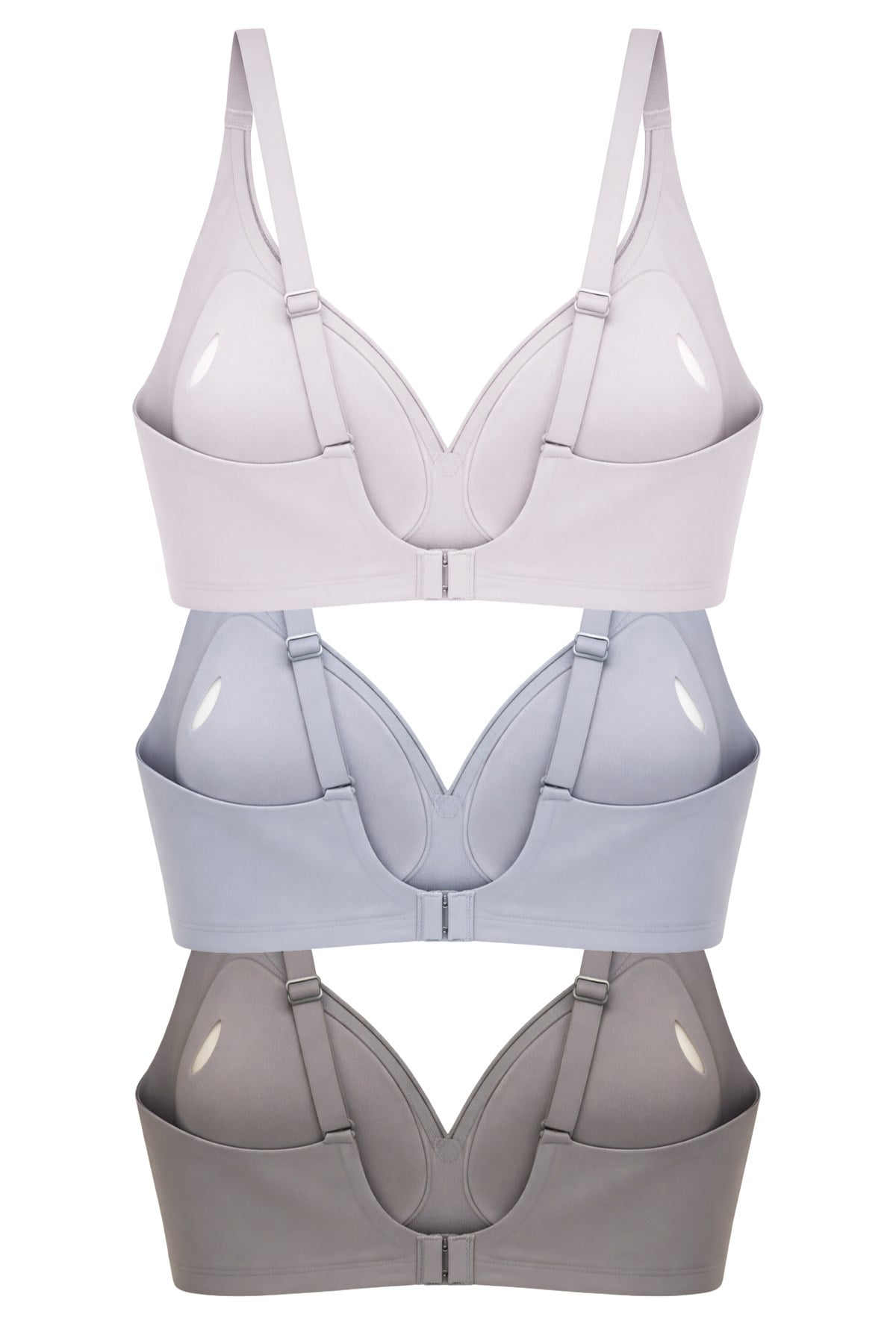Seamless Bra - Slight | Lazer Kesim Dikişsiz Dilim Detaylı Balensiz Kadın Sütyen 3lü Paket-2