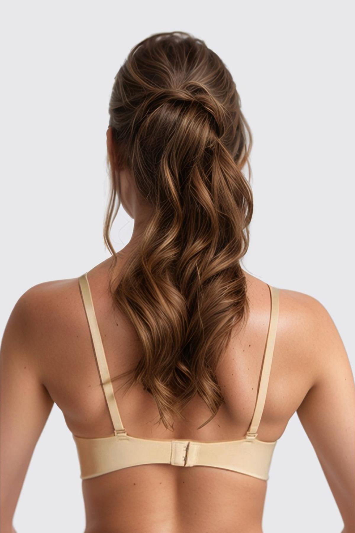 Ten Dikişsiz Lazer Kesim Sütyen Ayarlanabilir Askılı Kadın Hayalet Sütyen Agraflı