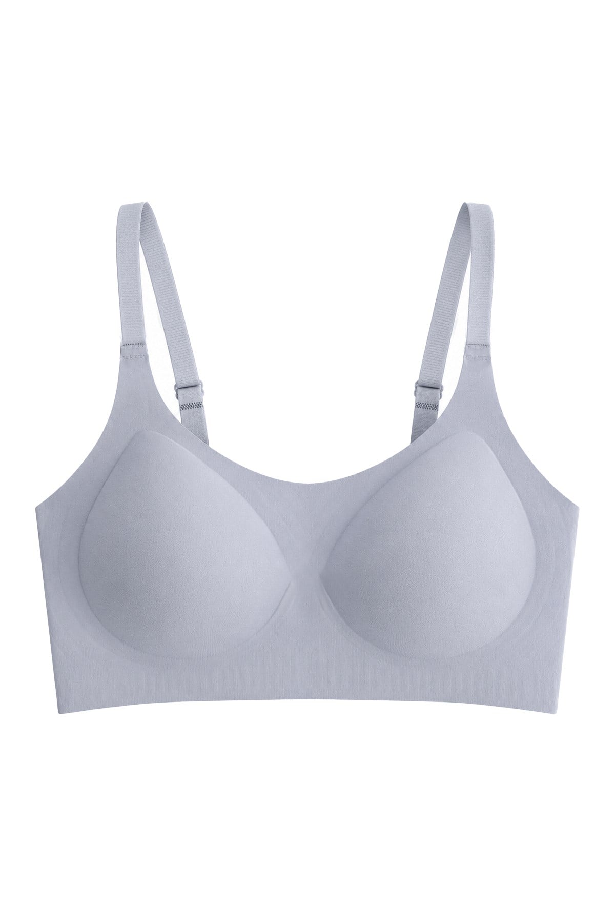 Seamless Bra - Solena | Gri Lazer Kesim Dikişsiz Balensiz Toparlayıcı Kadın Sütyen