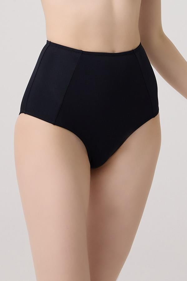 Siyah Yüksek Bel Hipster Bikini Altı