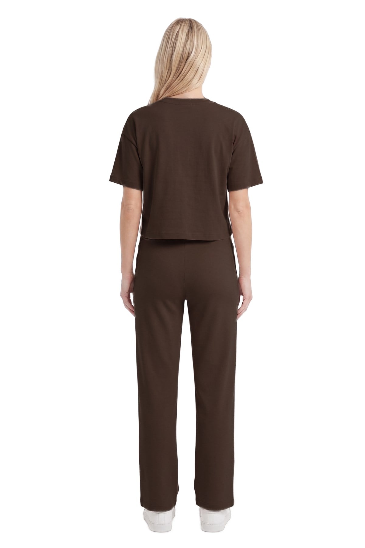 Premium - Sway Collection | Kahverengi Yüksek Bel Modal Hamile Kadın Pantolon 