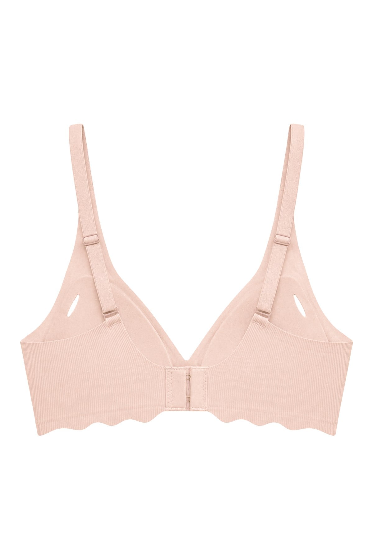 Seamless Bra - Lumera | Ten Lazer Kesim Balensiz Rib Dokulu Dalga Kesim Dikişsiz Kadın Sütyen