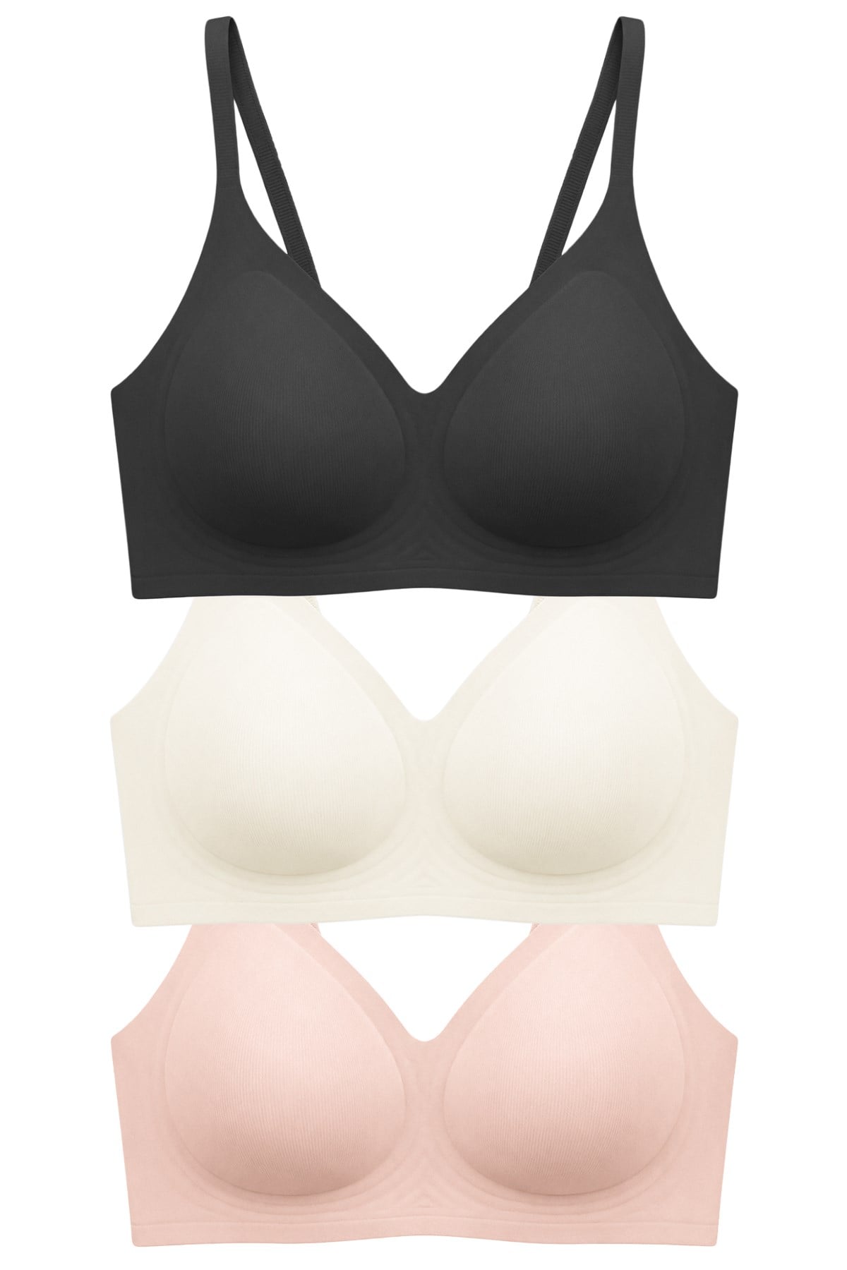 Seamless Bra - Aurea | Lazer Kesim Dikişsiz Kontur Detaylı Balensiz Kadın Sütyen 3lü Paket-2