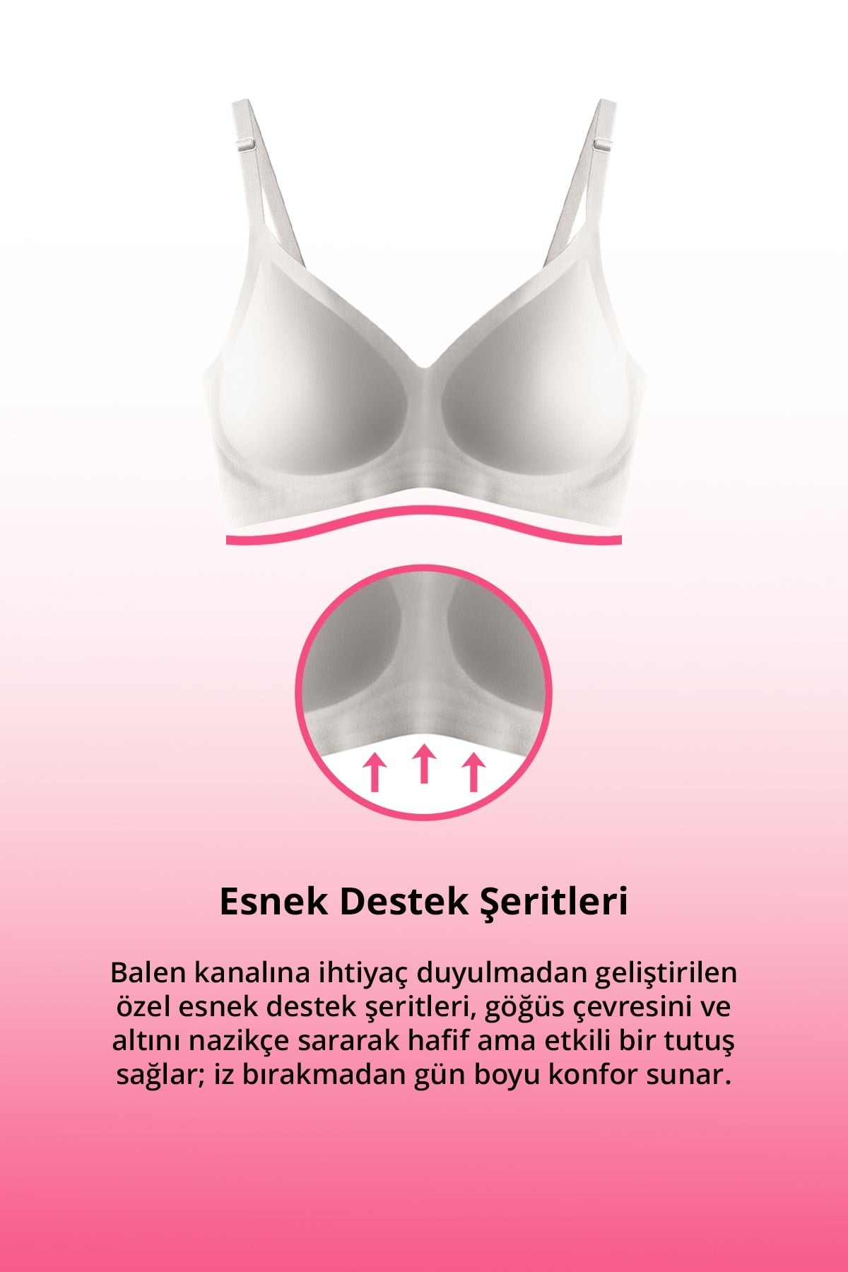 Seamless Bra - Soft | Lazer Kesim Balensiz Ayarlanabilir Askılı Dikişsiz Kadın Sütyen 2li Paket-6